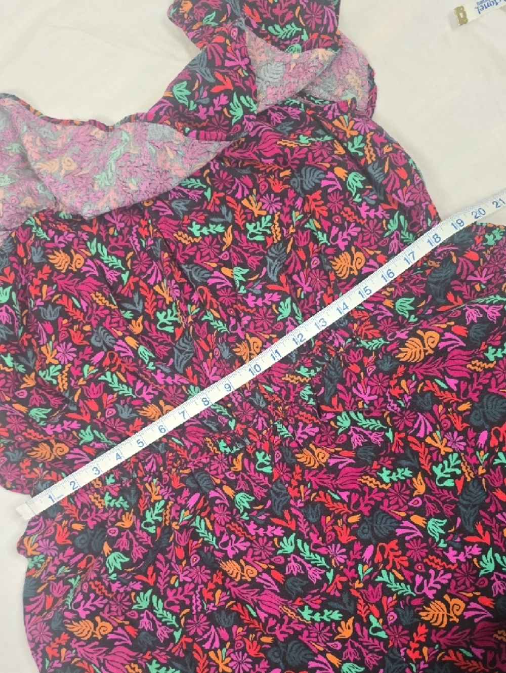 Ava & Viv Floral Multicolor Elastic-Waist Jumper Sz 1X - Picture 8 of 12